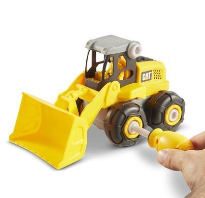 Уценка Конструктор колесный погрузчик CAT Junior Crew Build Your Own wheel loader (20 см) Funrise 80905F