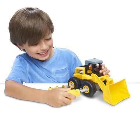 Уценка Конструктор колесный погрузчик CAT Junior Crew Build Your Own wheel loader (20 см) Funrise 80905F