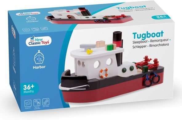 Дерев'яний ігровий набір Буксирне судно New Classic Toys 10905