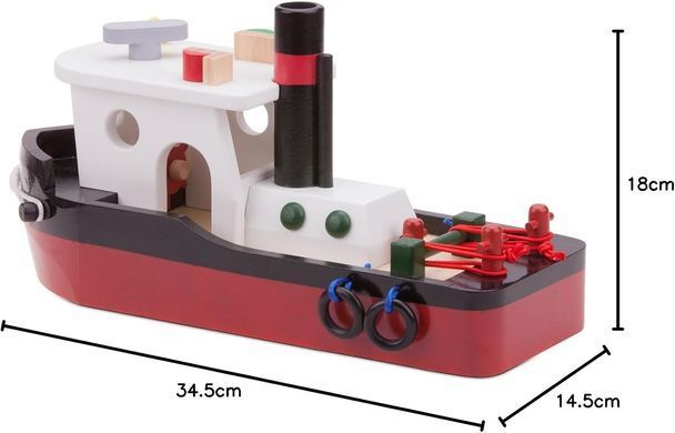 Дерев'яний ігровий набір Буксирне судно New Classic Toys 10905