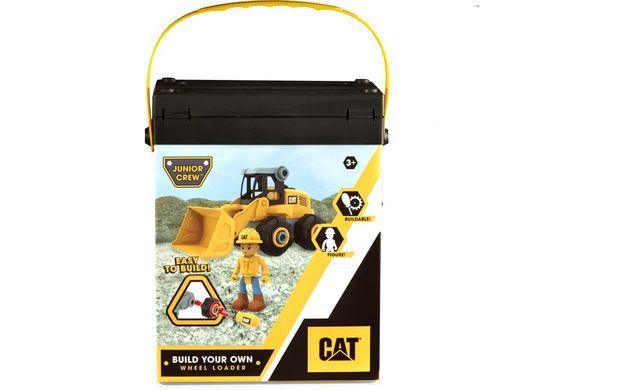 Уценка Конструктор колесный погрузчик CAT Junior Crew Build Your Own wheel loader (20 см) Funrise 80905F