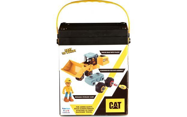 Уценка Конструктор колесный погрузчик CAT Junior Crew Build Your Own wheel loader (20 см) Funrise 80905F
