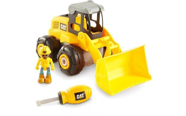 Уценка Конструктор колесный погрузчик CAT Junior Crew Build Your Own wheel loader (20 см) Funrise 80905F