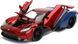 Металева машина з фігуркою Людини-Павука Jada Marvel Spiderman 2017 Ford GT 9399725314R00 масш. 1:24