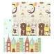 Дитячій складний, двосторонній термокилимок (200х180 см) Poppet PP011-200