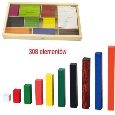 Набір для рахування Дерев'яні палички Кюїзенера Maths Blocks Viga Toys 56166