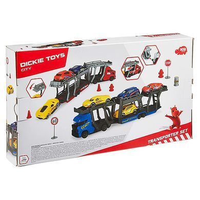 Игрушечный автотранспортер с металлическими машинками Transporter Set Dickie Toys 3745012