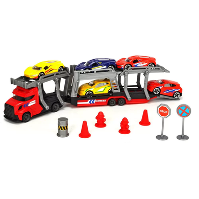 Игрушечный автотранспортер с металлическими машинками Transporter Set Dickie Toys 3745012