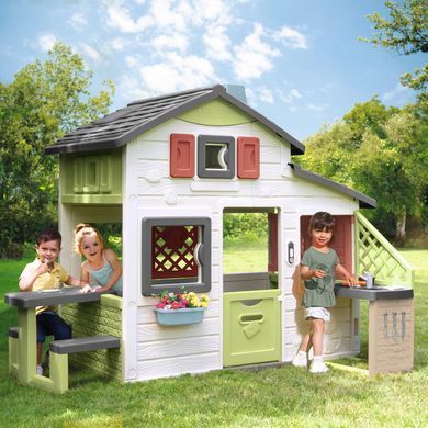 Игровой домик Smoby Life Friends Playhouse 7600810207 с кухней и столиком для пикника