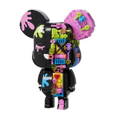 Конструктор JAKI Maker POP Magnet Bear серия Киберпанк мишки Магнитный вайб JK6250-1 черный
