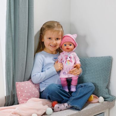 Кукла Baby Born Эмма в костюме с ушками Click and Play MGA Zapf Creation 841020 (43 см)