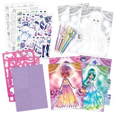 Набор для творчества Скетчбук Звездный балл Fashion Sketchbook - Astral Ball Nebulous Stars 11142