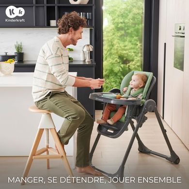 Стульчик для кормления 2 в 1 Kinderkraft Tummie&nbsp;KHTUMM00GRY0000 Grey