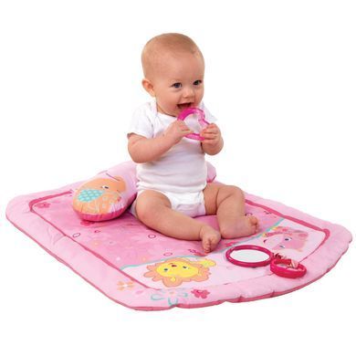 Уценка Коврик для выкладки на животик Bright Starts Little Blooms Kids II 8951 розовый