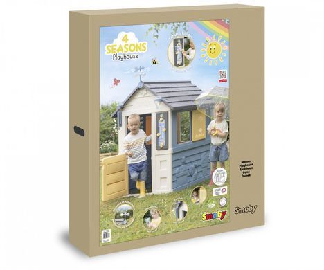 Игровой домик со ставнями 4 сезона Smoby Playhouse 4-Seasons 810731