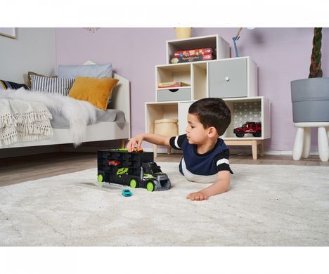 Игровой набор Трейлер перевозчик авто (43см) с 4 машинками City Carry and Store Transporter Dickie Toys 3747007