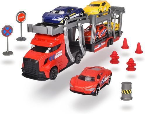 Игрушечный автотранспортер с металлическими машинками Transporter Set Dickie Toys 3745012