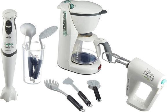 Мега набір кухонної техніки для дітей Mega Kitchen Set Braun Theo Klein 9625 кавоварка, вінчик, блендер, аксесуари