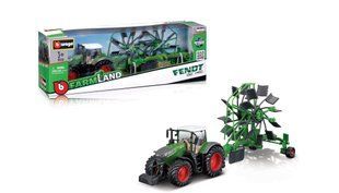 Модель-трактор Fendt 1050 Vario з роторними валковими граблями Bburago 18-31665