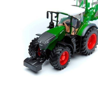 Модель-трактор Fendt 1050 Vario з роторними валковими граблями Bburago 18-31665