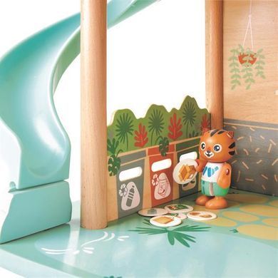 Дерев'яний ляльковий будиночок Тигри в джунглях Tigers' Jungle House Hape E3412