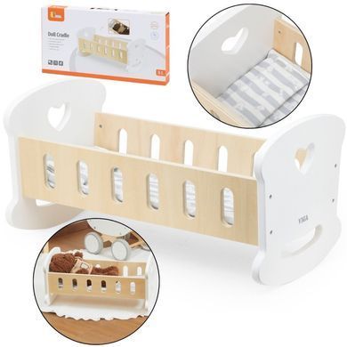 Дерев'яна лялькова колиска PolarB Viga Toys 44850