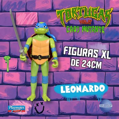 Игровая фигурка Леонардо XL (24 см) Черепашек-Ниндзя Мovie III TMNT Playmates 83221