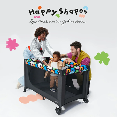 Кровать-манеж Kinderkraft Joy 2 Happy Shapes KLJOY02HAP00000