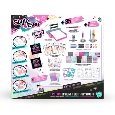 Набір для творчості Дизайн одягу Style 4 Ever Fashion Designer Light Up Studio Canal Toys OFG303 з підсвіткою
