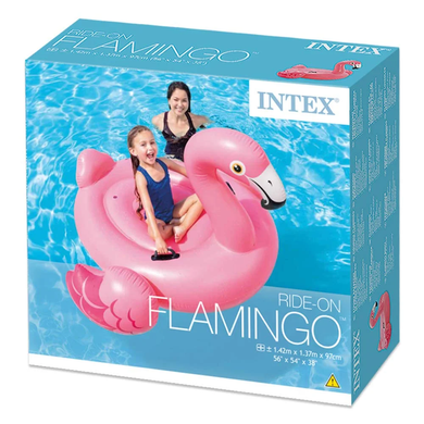 Надувний плотик Fashion Ride-On Фламінго Intex 57558 (147 х 140 х 94 см)