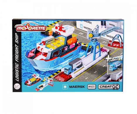 Игровой набор Грузовое судно Logistic Toy Port Majorette Creatix 2050039