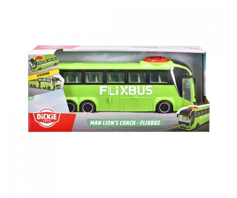 Іграшковий туристичний автобус MAN Lion's Coach Flixbus Dickie Toys 3744015 зелений