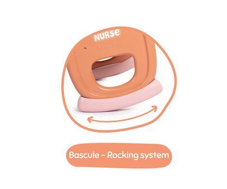 Колыбель с балдахином для пупса Baby Nurse Smoby 7600220391 терракотовая пудра