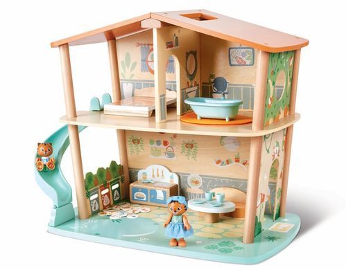 Дерев'яний ляльковий будиночок Тигри в джунглях Tigers' Jungle House Hape E3412