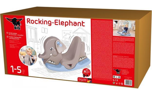 Дитяча гойдалка Слоненя Rocking Elephant Big 56787 сірий