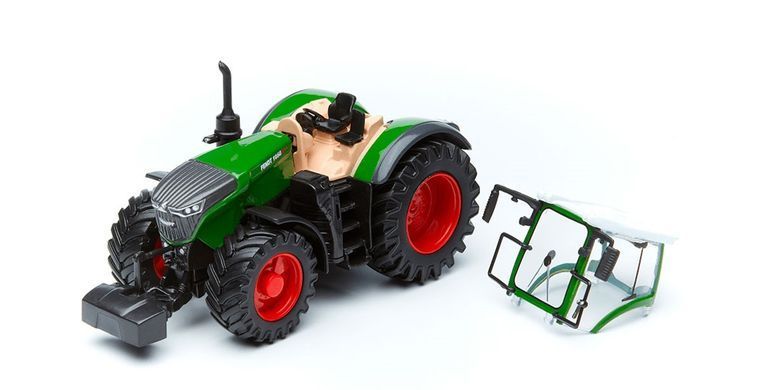 Модель-трактор Fendt 1050 Vario з роторними валковими граблями Bburago 18-31665