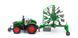 Модель-трактор Fendt 1050 Vario з роторними валковими граблями Bburago 18-31665