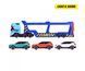 Ігровий набір автотранспортер Volvo (40 см) з машинками Dickie Toys 3747017 світло, звук