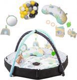 Детский коврик двухсторонний 3в1 Day&Night, бассейн с шариками MoMi MAED00016