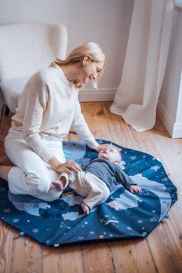 Детский коврик двухсторонний 3в1 Day&Night, бассейн с шариками MoMi MAED00016