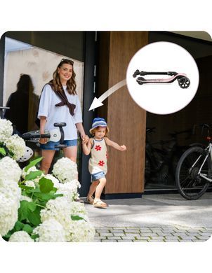 Складаний самокат MoMi SAN pink HULA00014 від 3 років