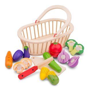 Ігровий набір New Classic Toys "Кошик з овочами"