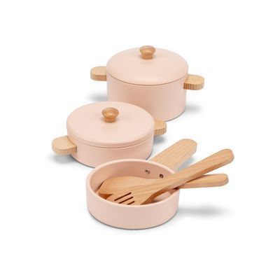 Деревянный игровой набор посуды New Classic Toys 10646 pink