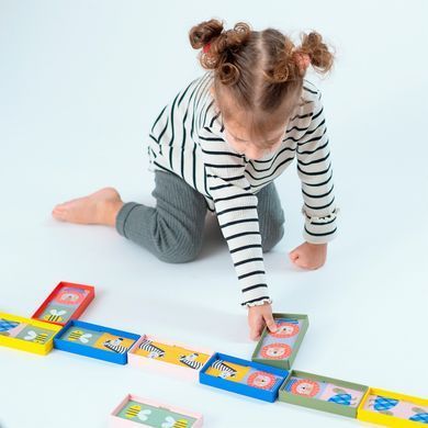 Развивающая игра Мое первое домино My 1st Domino Rally Taf Toys 12865 коллекция Саванна