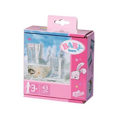 Обувь для куклы Baby Born Серебристые сапожки Zapf Creation 831786
