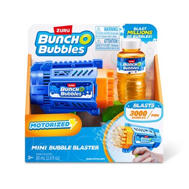 Бластер з мильними бульбашками (80 мл, 3000) Mini Bubble Blaster S1 Bunch O Bubbles Zuru 11347