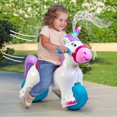 Гойдалка-каталка Єдиноріг 2в1 Baby Unicorn Feber FED35000 реалістичний звук