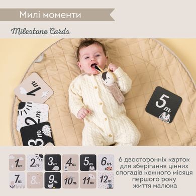 Подарунковий набір іграшок для новонародженого Чорно-біла гармонія Black and White Taf Toys 13475