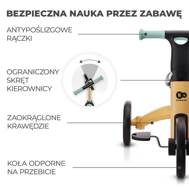 Триколісний велосипед-біговел 3в1 Kinderkraft 4TRIKE Sunflower Blue KR4TRI22BLU0000