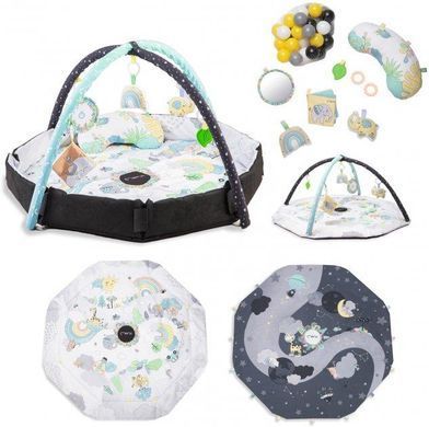 Детский коврик двухсторонний 3в1 Day&Night, бассейн с шариками MoMi MAED00016